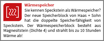 Haas+Sohn Waermespeicher Highlight Waermespeicher