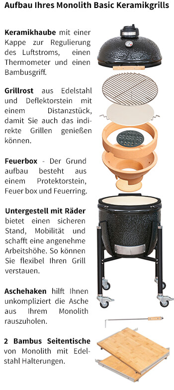 Monolith Keraikgrill Classic Monolith Keraikgrill Classic - Ob Backen, Grillen, Räuchern, Smoken oder Garen