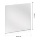 Plaque de protection contre les étincelles en verre carré 90 x 90 x 0,6 cm