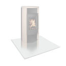 Plaque de protection contre les étincelles en verre carré 90 x 90 x 0,6 cm