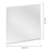 Plaque de protection contre les étincelles en verre carré 90 x 90 x 0,6 cm