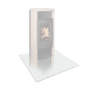 Plaque de protection contre les étincelles en verre rectangle 120 x 100 x 0,8 cm
