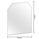 Plaque pare-étincelles Verre Hexagone