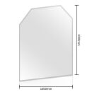Plaque pare-étincelles Verre Hexagone