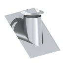 Ø 130 mm - Dachdurchführung Edelstahl 36°...