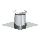 Ø 130 mm - Dachdurchführung Edelstahl 0°...