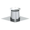 Ø 130 mm - Dachdurchführung Edelstahl 0° inkl. Wetterkragen