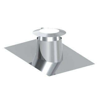 Ø 130 mm - Dachdurchführung  5° - 15° mit Bleirand inkl. Wetterkragen