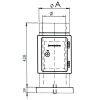 Ø 130 mm Schornstein - Reinigungselement mit Grundplatte