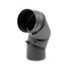 Ø 160 mm Coude multiple pivotant - Gris fonte