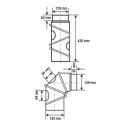 Ø 130 mm Coude multiple pivotant - Noir