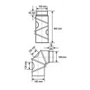 Ø 160 mm Coude multiple pivotant - Noir