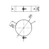 Ø 130 mm Schornstein - Abspannschelle 3-Punkt