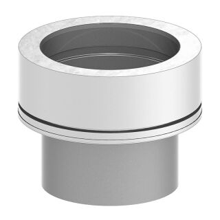 Ø 150 mm conduit de cheminee raccord de transition paroi fortifiée paroi double