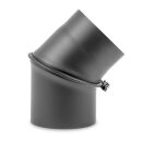 Ø 150 mm Coude 0 - 45 ° pivotant - Gris fonte