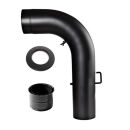 Ø 130 mm Kit de tuyaux étiré Noir