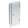Jeremias EW-FU porte de cheminée en acier inoxydable 300 x 150 mm avec embout coulissant 60 mm (incliné)
