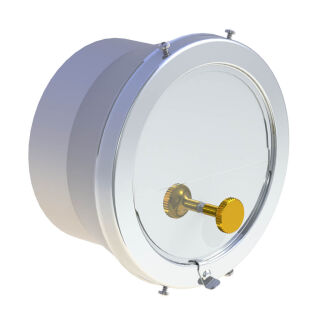 Jeremias EW-FU Zugregler FU38 aus Edelstahl zur Montage auf T-Stück FU0636, Ø 150 mm