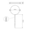 Ø 160 mm Collier de fixation pour tuyau - Noir