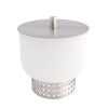 Tischfeuerschale Q20_opaque aus Quarzglas Ø 20 cm