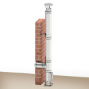 Ø 180 mm 4,3 m conduit de cheminee paket paroi double montage au sol