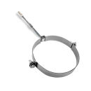 Ø 130 mm - Ofenrohr Rohrschelle Gussgrau