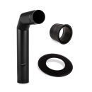 Ø 130 mm Kit de tuyaux anguleux Noir