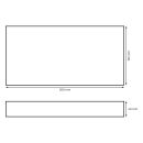 Plaque en argile réfractaire 300 x 150 x 40 mm