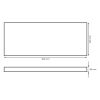 Schamottplatte 500 x 200 x 30 mm
