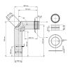 Ø 160 mm - Ofenrohrset kantig Gussgrau