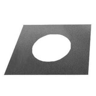 conduit de cheminee plaque de finition 0° monobloc acier inox Ø 150 mm