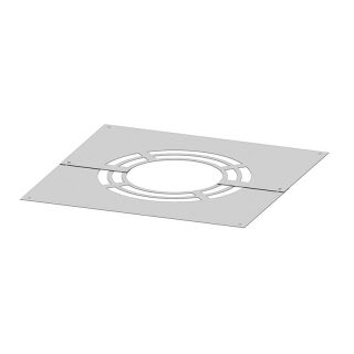 conduit de cheminee plaque de finition 0-deux parties pour aeration arriere