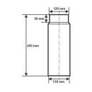 Ø 130 mm - Tuyau de poêle 25 cm Noir -...
