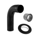 Ø 150 mm Kit de tuyaux étiré noir