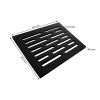 Stahlrost-Brennraumrost 10" x 13" oder 26 x 34 cm Schwarz