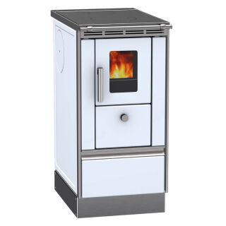 Cuisinière Lohberger Rega 40 - blanc - avec fenêtre
