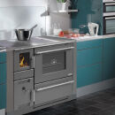Cuisinière Wamsler Ambiente K139F S anthracite métallisé - raccordement du tuyau de fumée à gauche