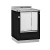 Cuisinière bouilleur Greithwald IZH 60 noir brillant - portes inox