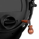 Poêle datelier Bruno Mini I avec socle Move & tôles de protection Quattro