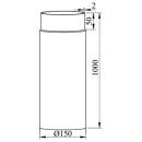 Ø 150 mm Tuyau de poêle élément de longueur - 1000 mm