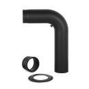 Ø 130 mm - Ofenrohrset gezogen Schwarz