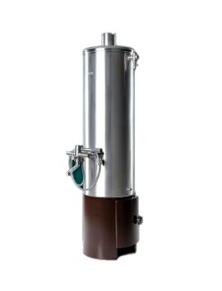 Poêle à bain Wittigsthal D100 - résistant à la pression - 100 l inox/noir, avec mitigeur
