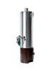 Poêle à bain Wittigsthal D100 - résistant à la pression - 100 l inox/noir, avec mitigeur