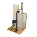 Gaines murales - LUX NOVA Double paroi 150 mm 240 mm 430 x 430 mm 230 mm