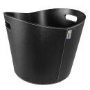 Panier en bois Aduro Proline Ø 39 cm simili cuir noir