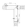 Tuyau de poêle double paroi Jeremias ISO-Line Coude 90° avec clé de tirage, trappe