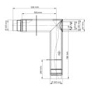 Tuyau de poêle double paroi Jeremias ISO-Line Coude 90° Set