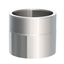 Ofenrohr doppelwandig Jeremias ISO-Line Längenelement 150 mm