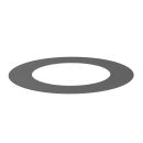 Ofenrohr doppelwandig Jeremias ISO-Line Wandrosette 55 mm