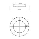 Ofenrohr doppelwandig Jeremias ISO-Line Wandrosette 55 mm